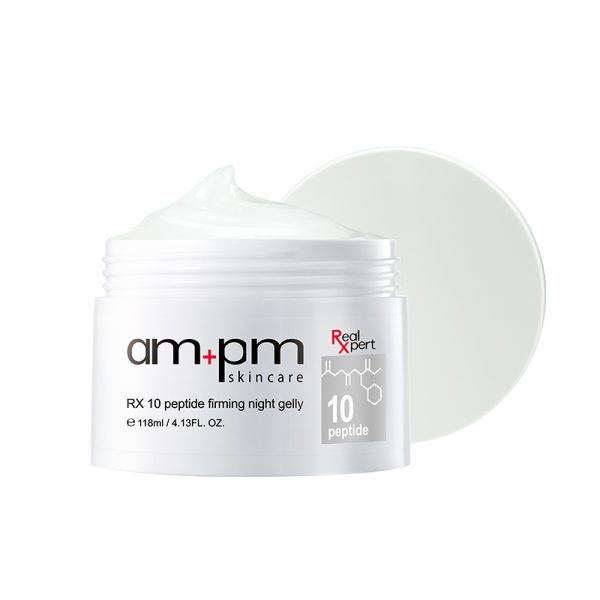 AM+PM skincare – RX 10 Peptide firming night gelly 118ml