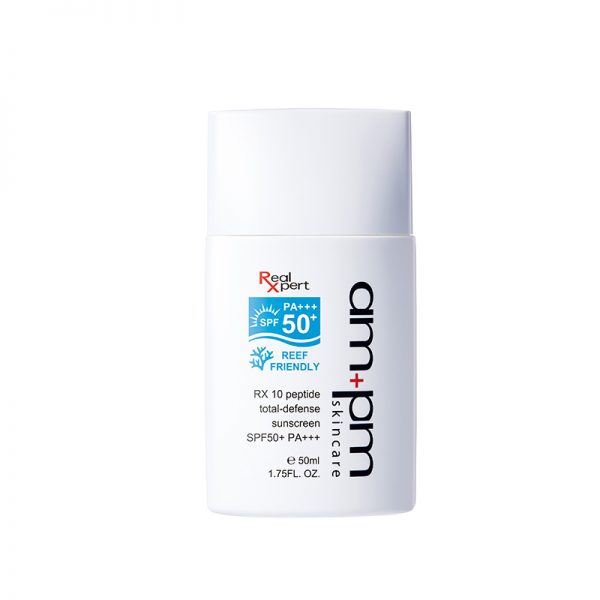 AM+PM skincare – RX 10 Peptide total-denfense sunscreen SPF50+ PA+++ 50ml